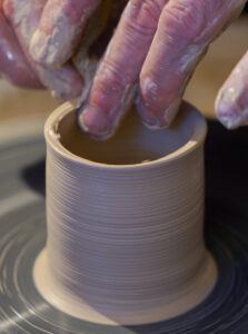 Hochziehen der Wandung